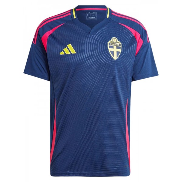 Sweden away jersey soccer uniform men's second football kit tops sport shirt 2024 Euro cup